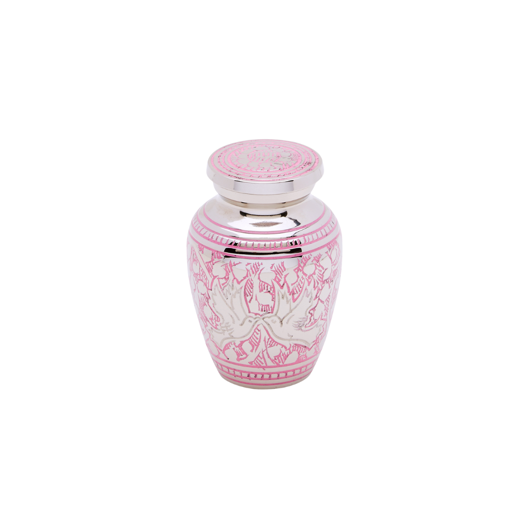 Pink Loving Doves Keepsake Urn