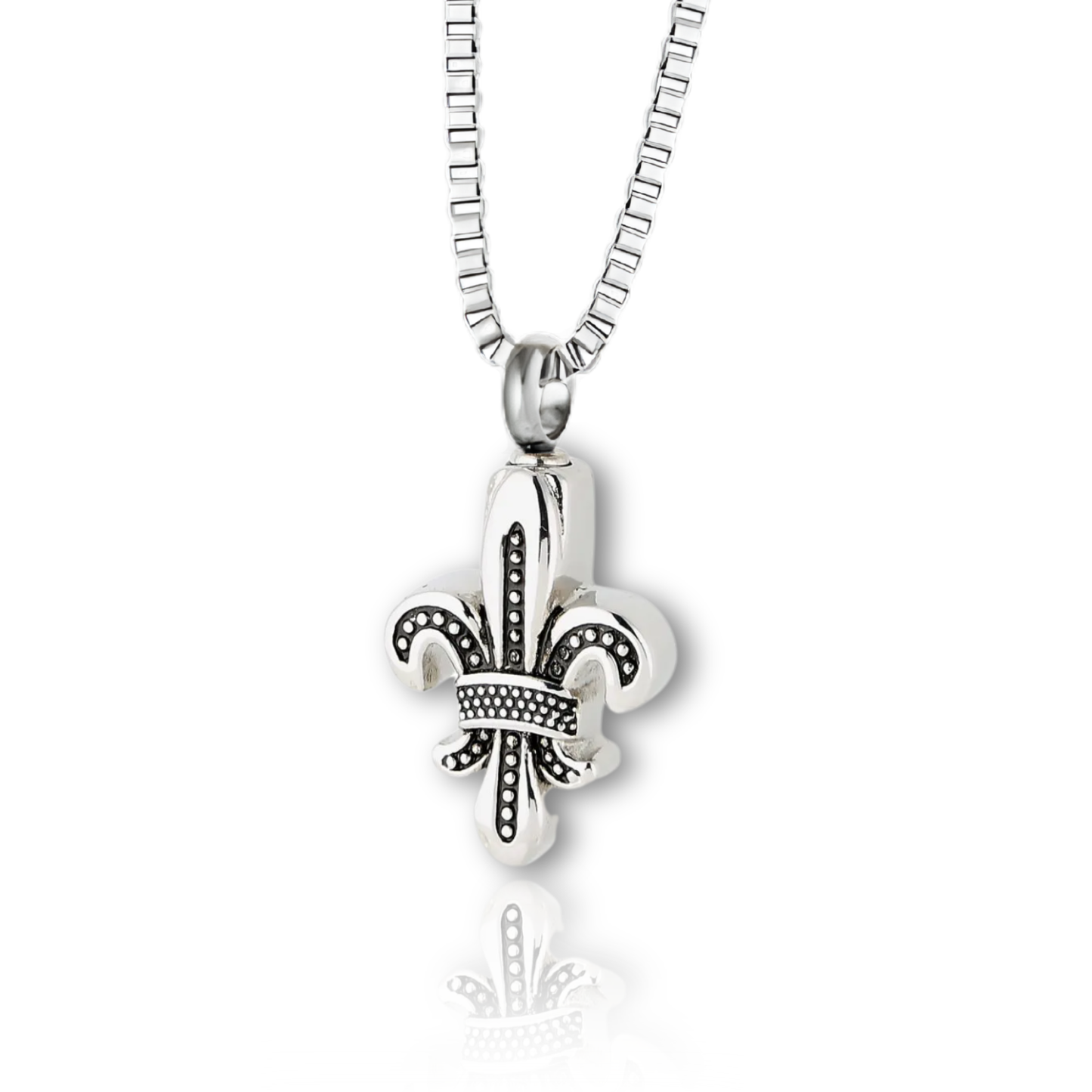 Fleur De Lis Cremation Urn Pendant