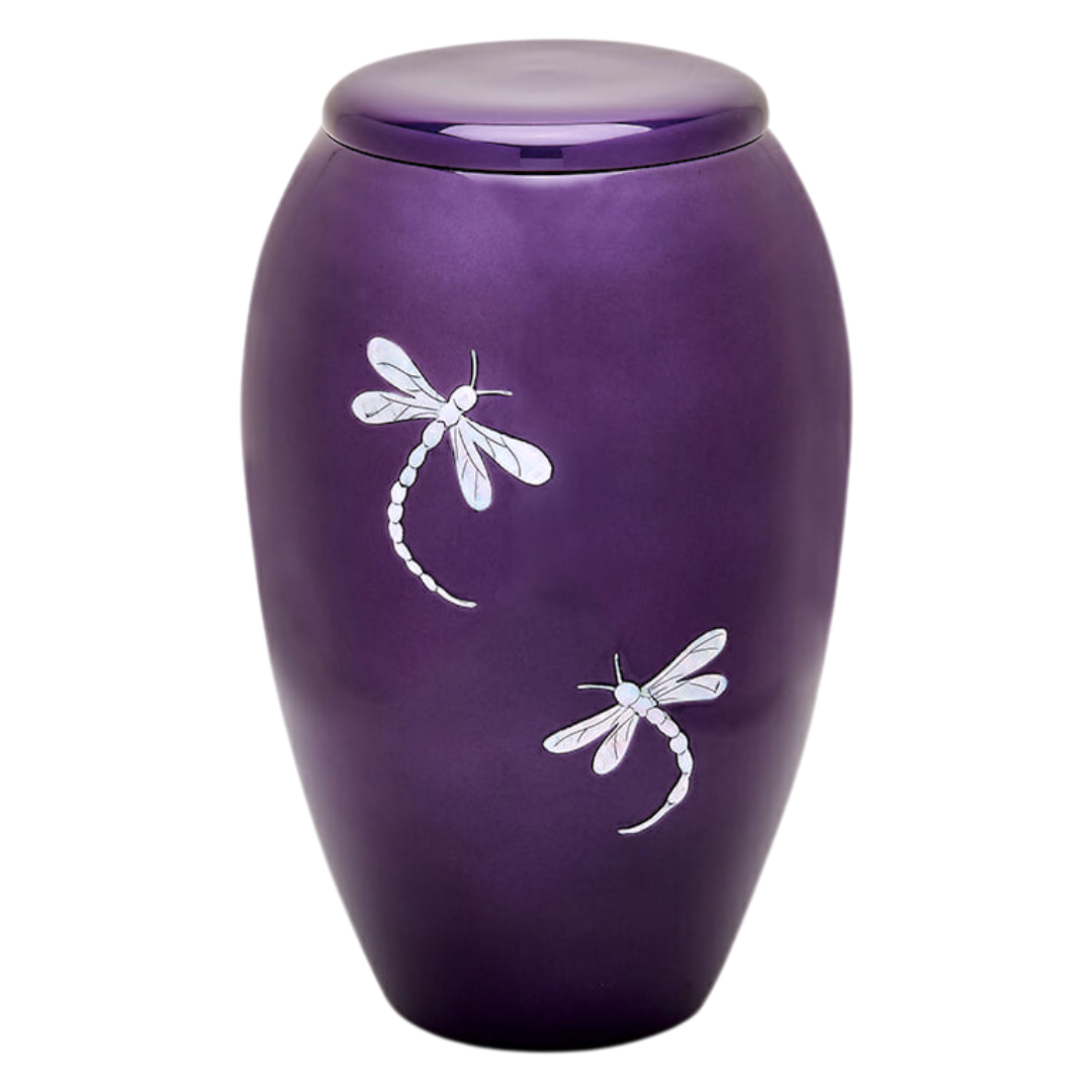 Lavender Dragonfly Adult Urn