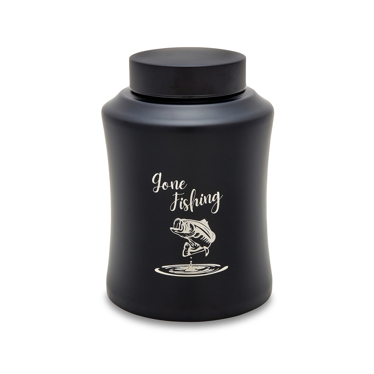 Stainless Steel Gone Fishing Adult Urn image 0