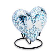 Blue Loving Doves Keepsake Heart image 0