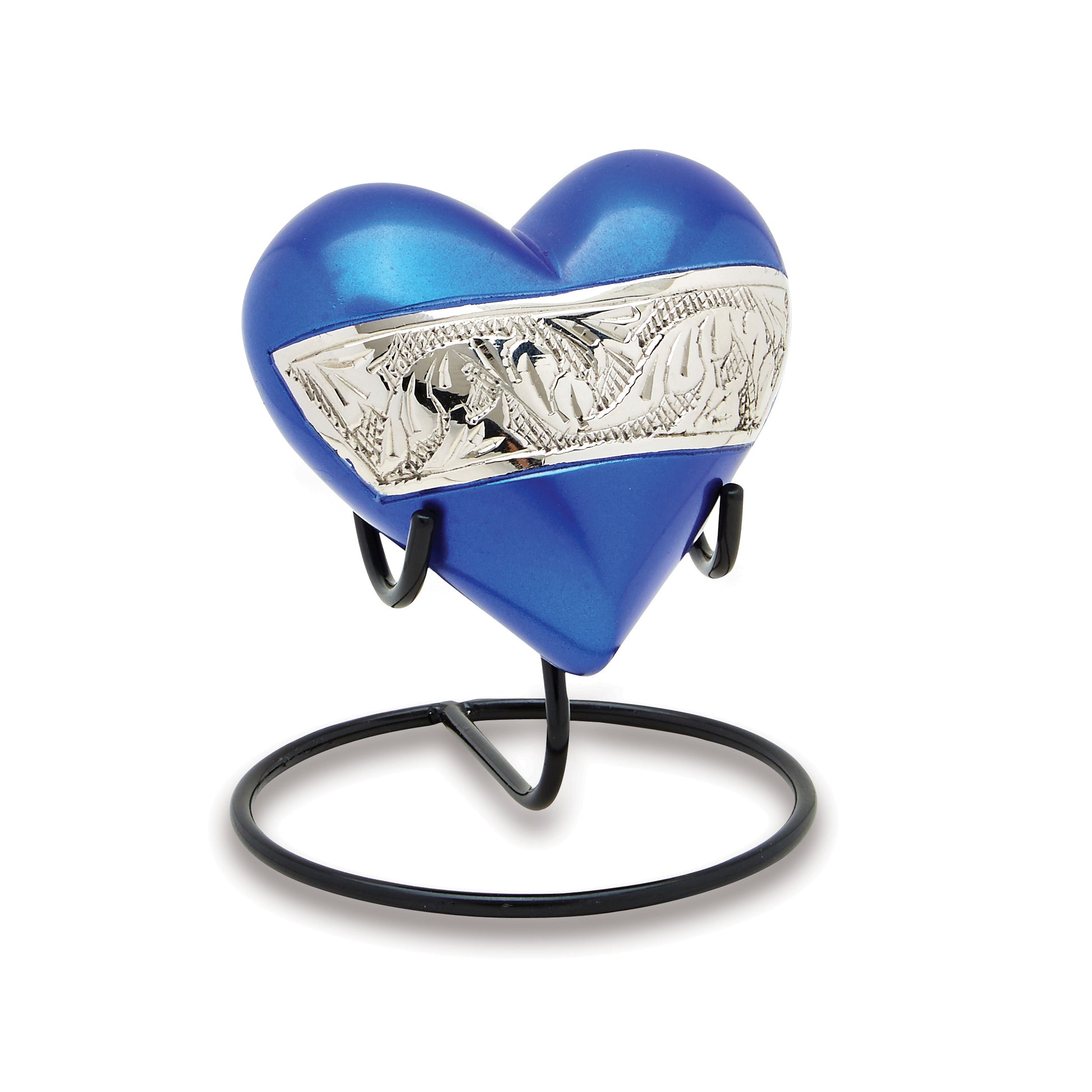 Berkshire Silver Blue Keepsake Heart image 0