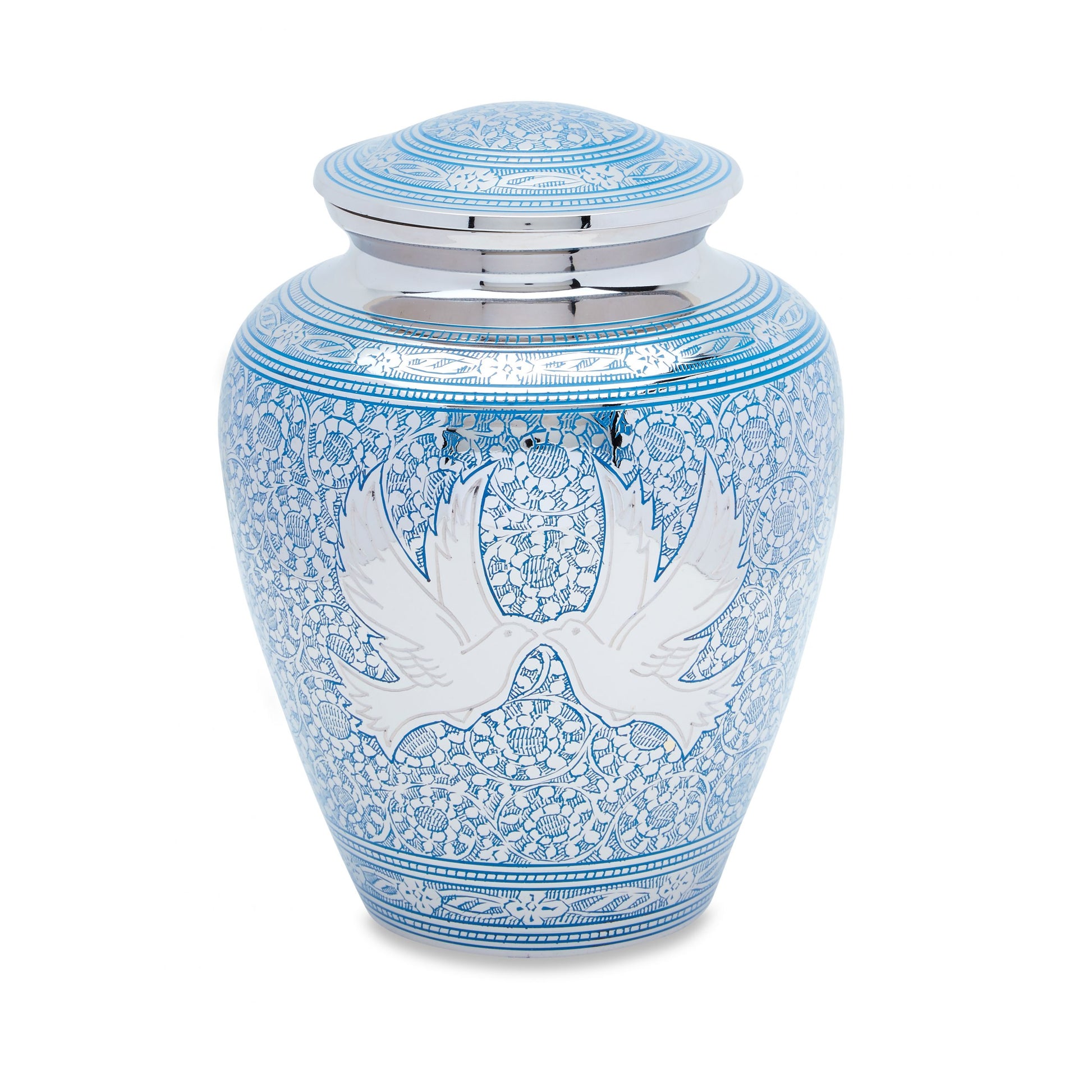 Blue Loving Doves Adult Urn image 0
