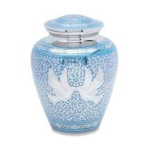 Blue Loving Doves Adult Urn image 0