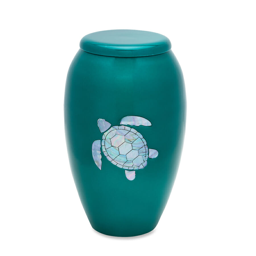 Aquamarine Sea Turtle Adult Urn image 0