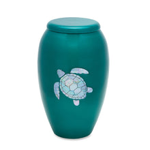 Aquamarine Sea Turtle Adult Urn image 0