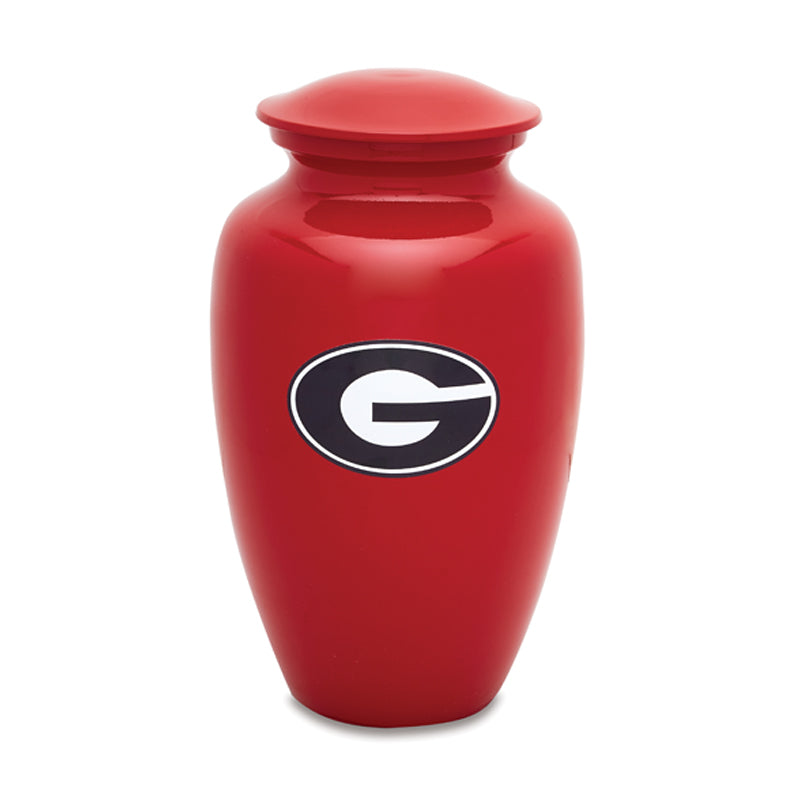 Red UGA Adult Cremation Urn image 0