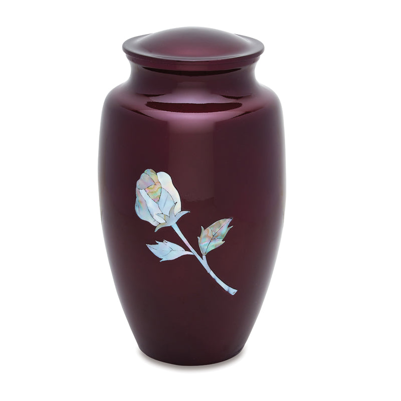 Burgundy Rose Adult Urn image 0