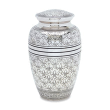 Silver Fleur De Lis Adult Urn image 0