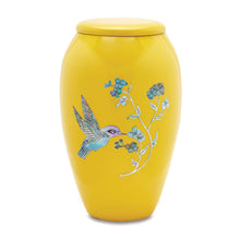 Yellow Hummingbird Adult Urn image 0