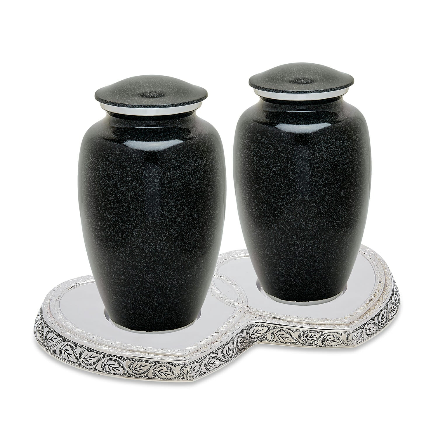 Black Granite Companion Urn Set image 0