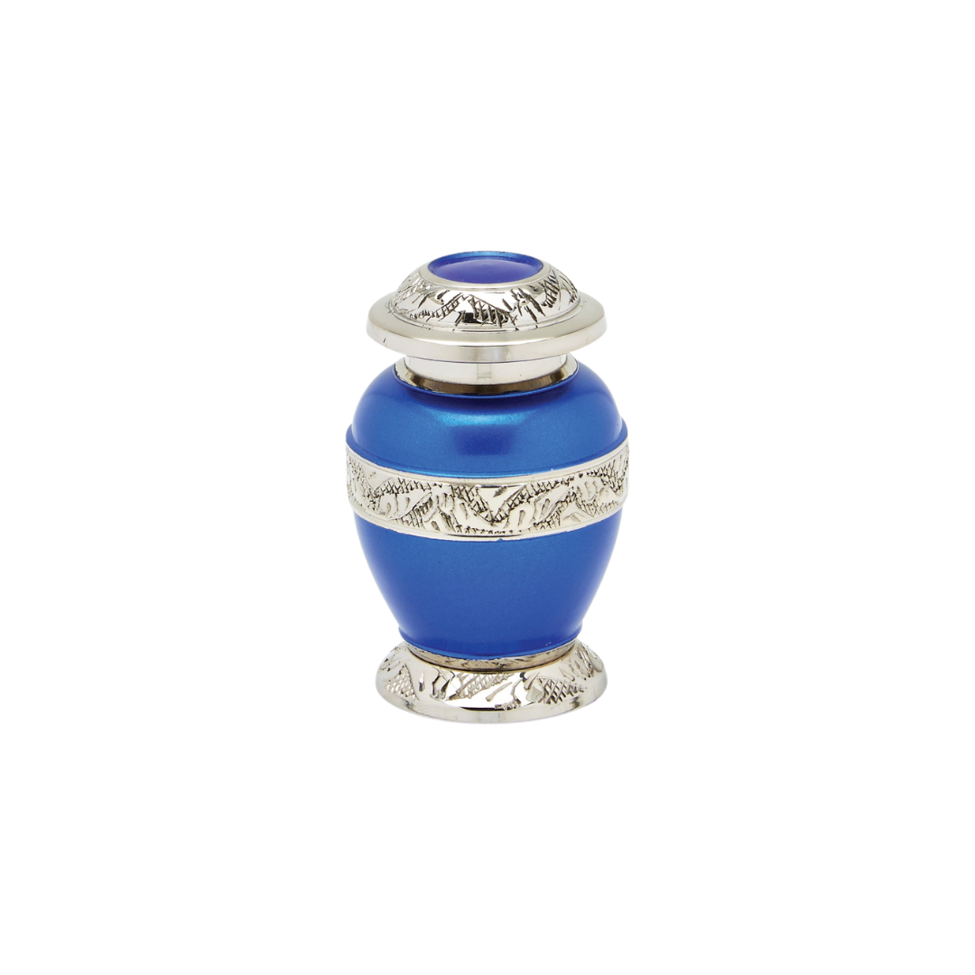 Berkshire Silver Blue Keepsake Urn
