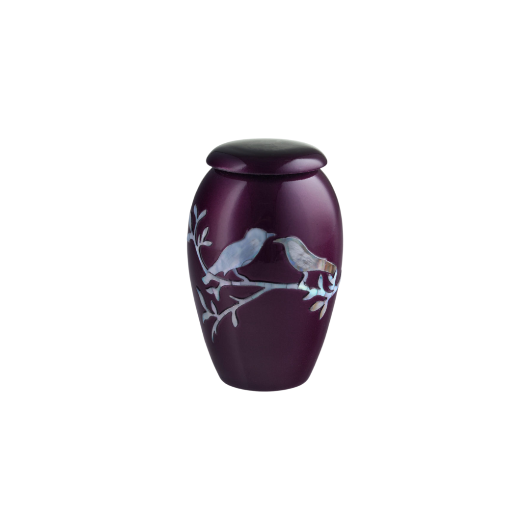Purple Dove Keepsake Urn