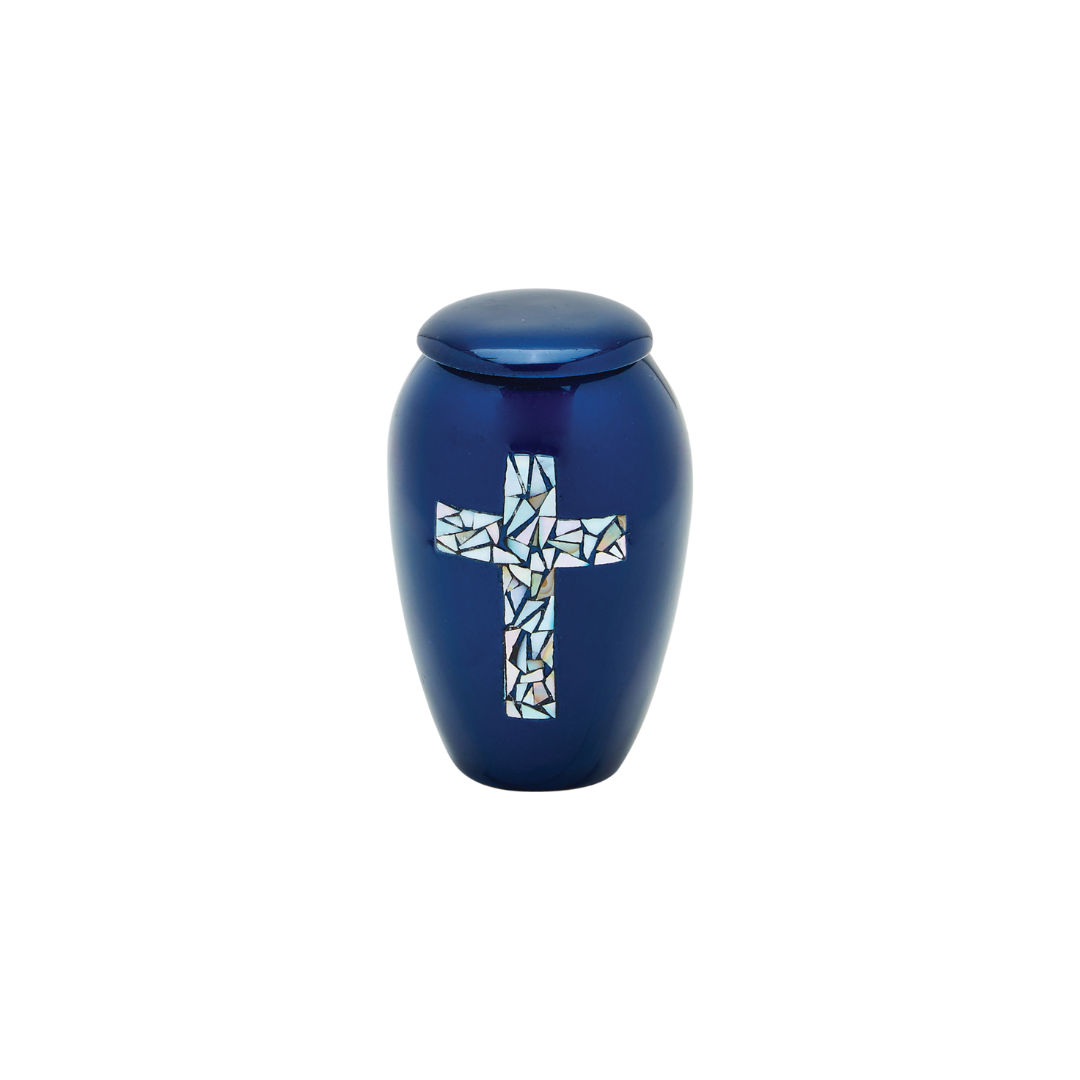 Blue Cross Keepsake Urn