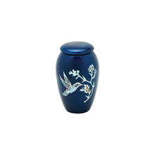 Blue Hummingbird Keepsake Urn