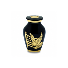 American Pride - Black & Gold - Keepsake Urn