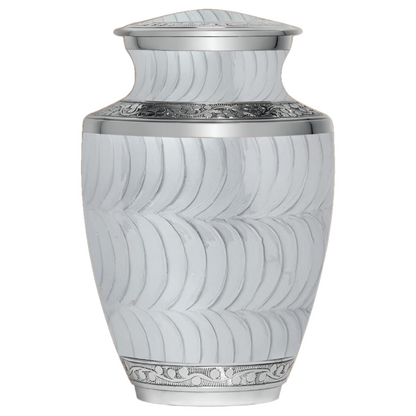 Pearl White - Adult Cremation Urn