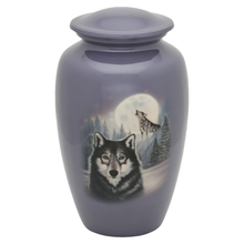 Moonlit Wolf Adult Urn