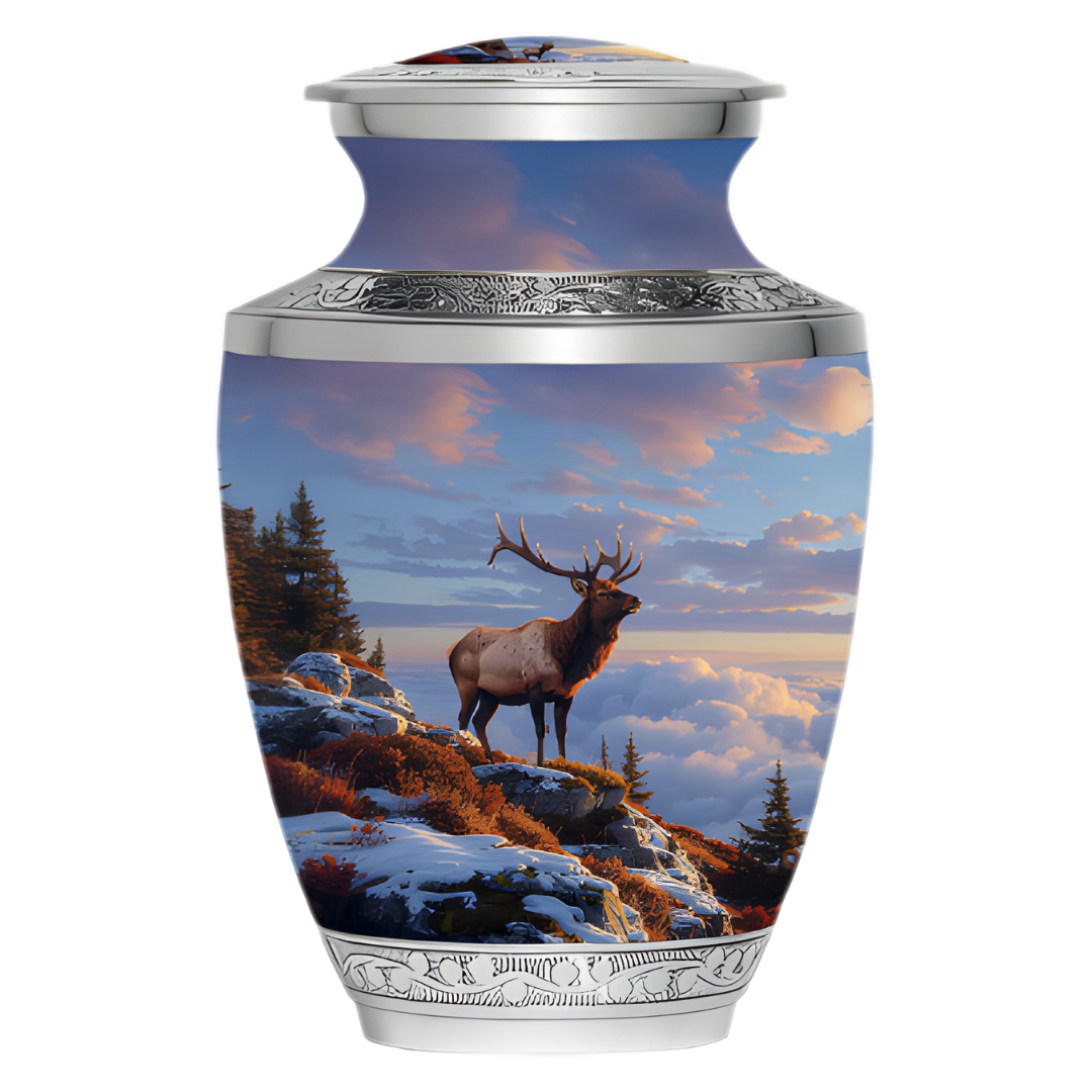 Snow Elk - Adult Cremation Urn