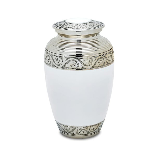Grecian White Adult Urn image 0