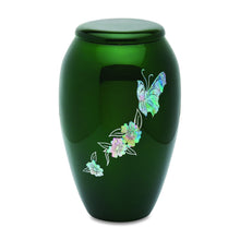 Green Butterfly Adult Urn image 0