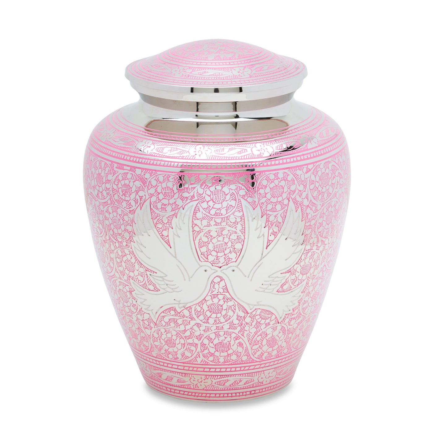 Pink Loving Doves Adult Urn image 0