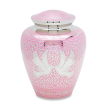 Pink Loving Doves Adult Urn image 0