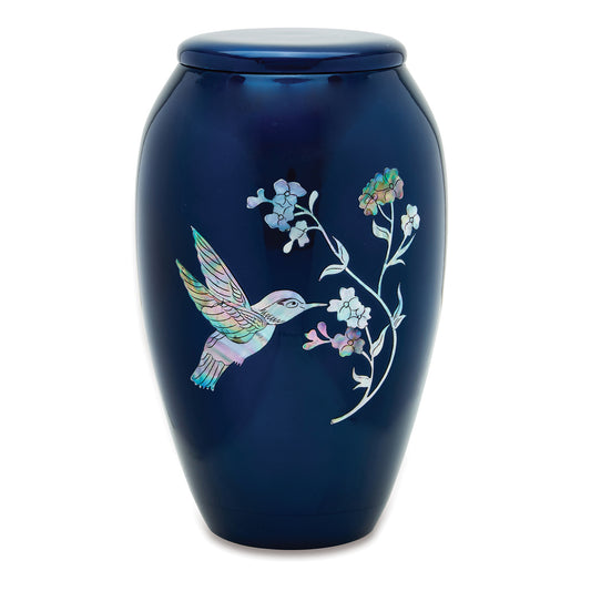 Blue Hummingbird Adult Urn image 0