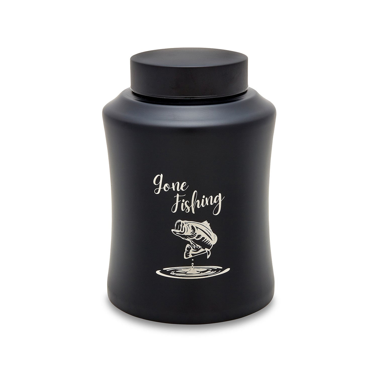 Stainless Steel Gone Fishing Adult Urn image 0
