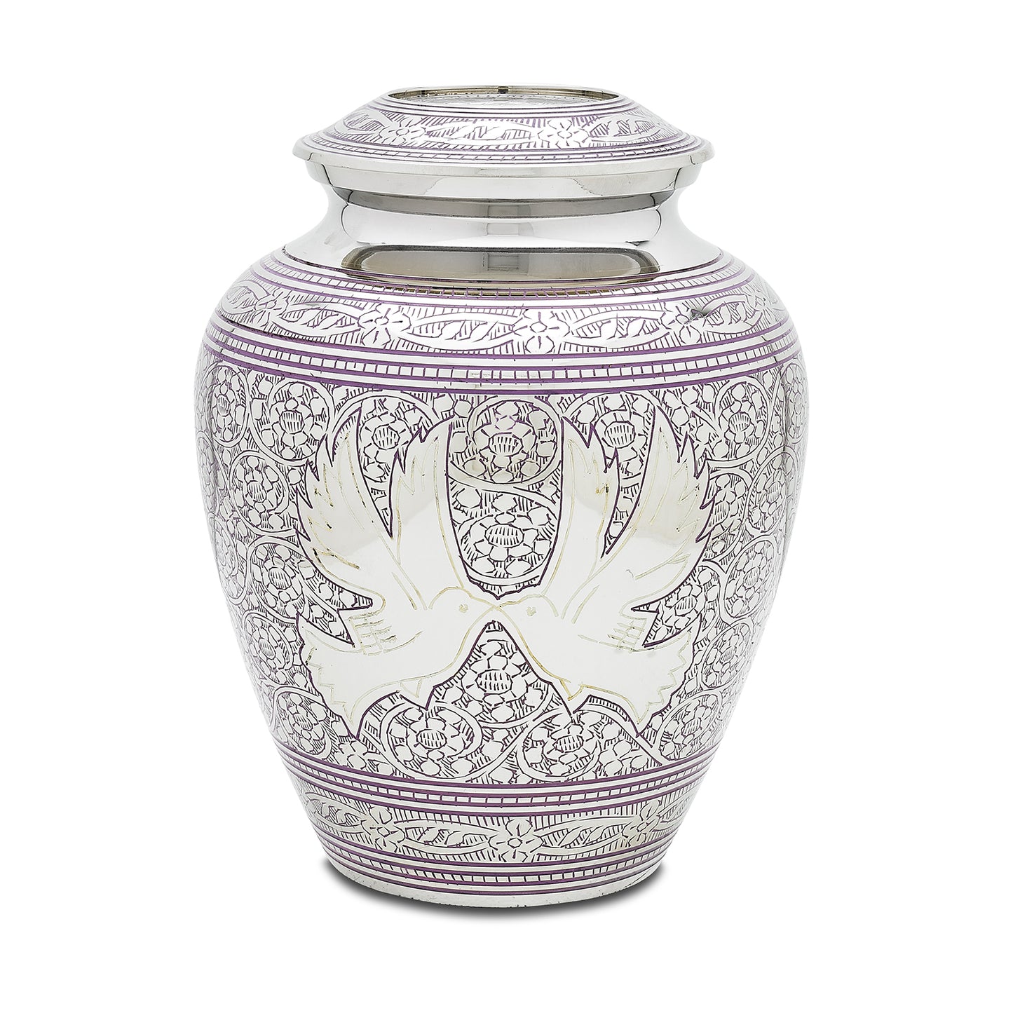 Purple Loving Doves Adult Urn image 0