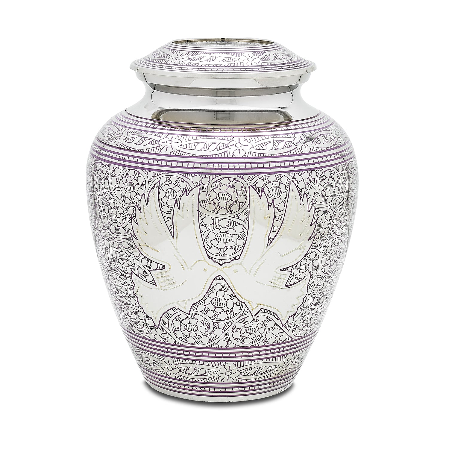 Purple Loving Doves Adult Urn image 0