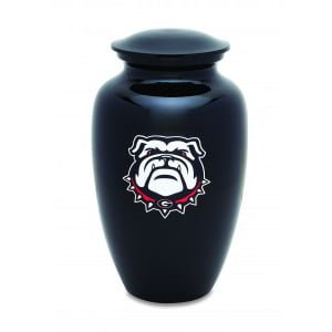 Black UGA Adult Cremation Urn image 0