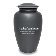 Personalized Cremation Urn For Ashes - Gray - Adult Urn - Custom Engraving